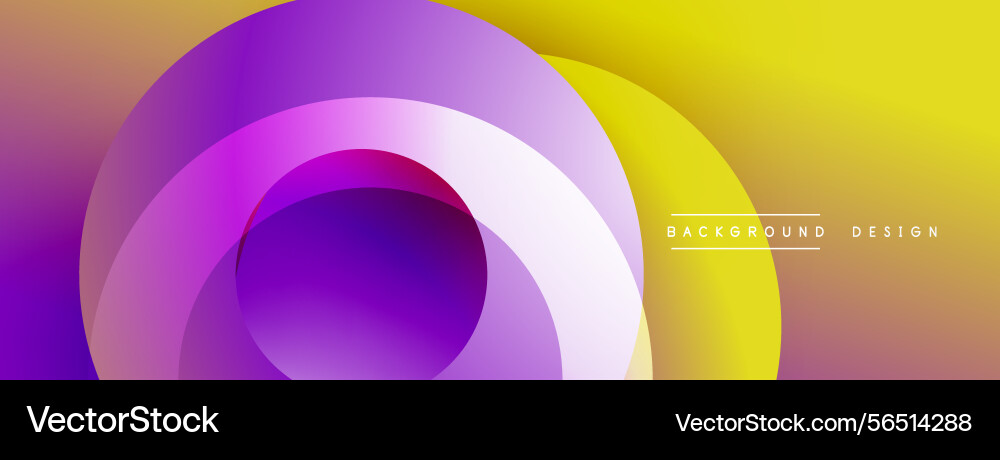 Abstract circles overlap creating vibrant Abstract circles overlap creating vibrant Vector Image