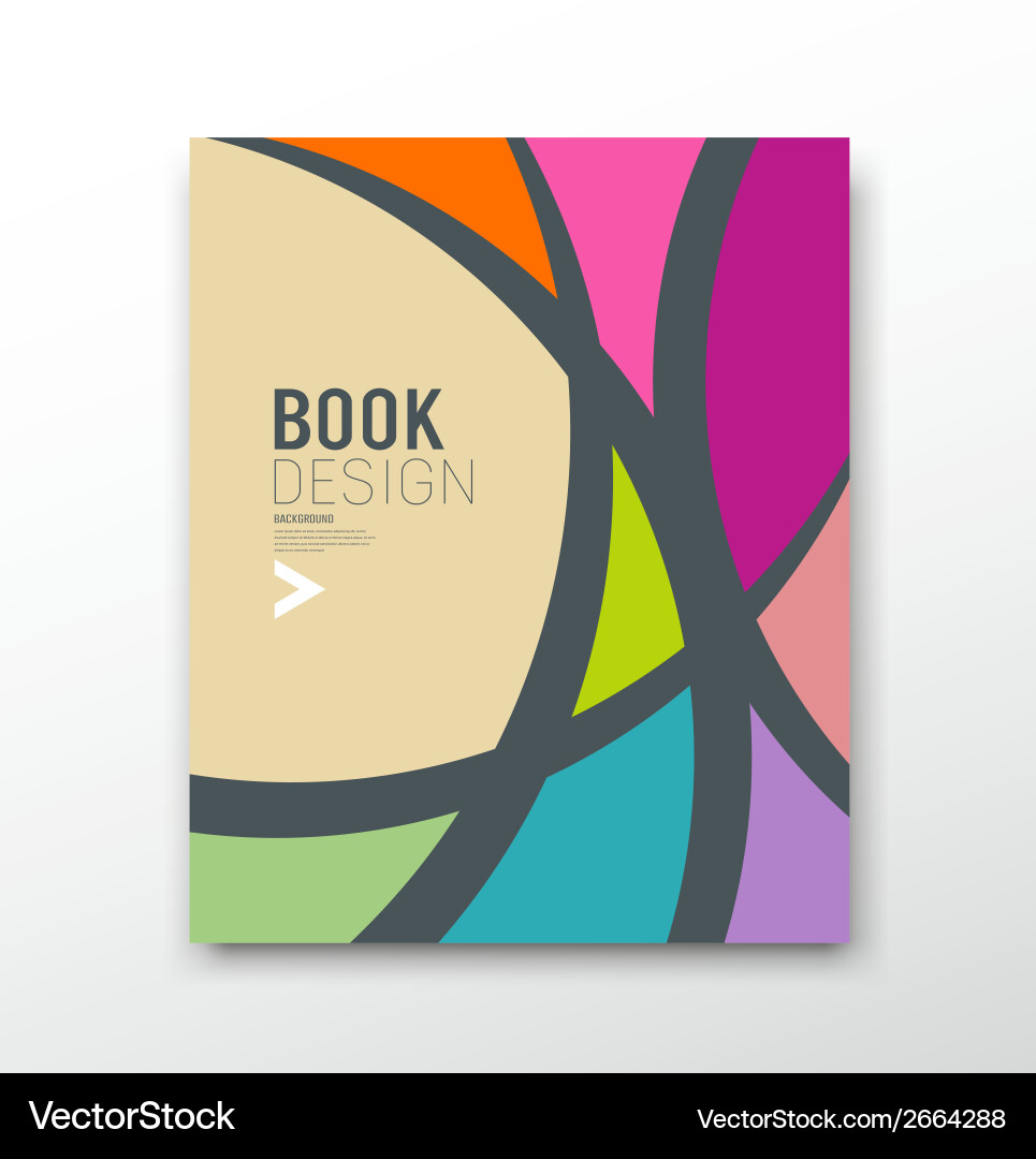 Abstract Colorful Curve Background vector image