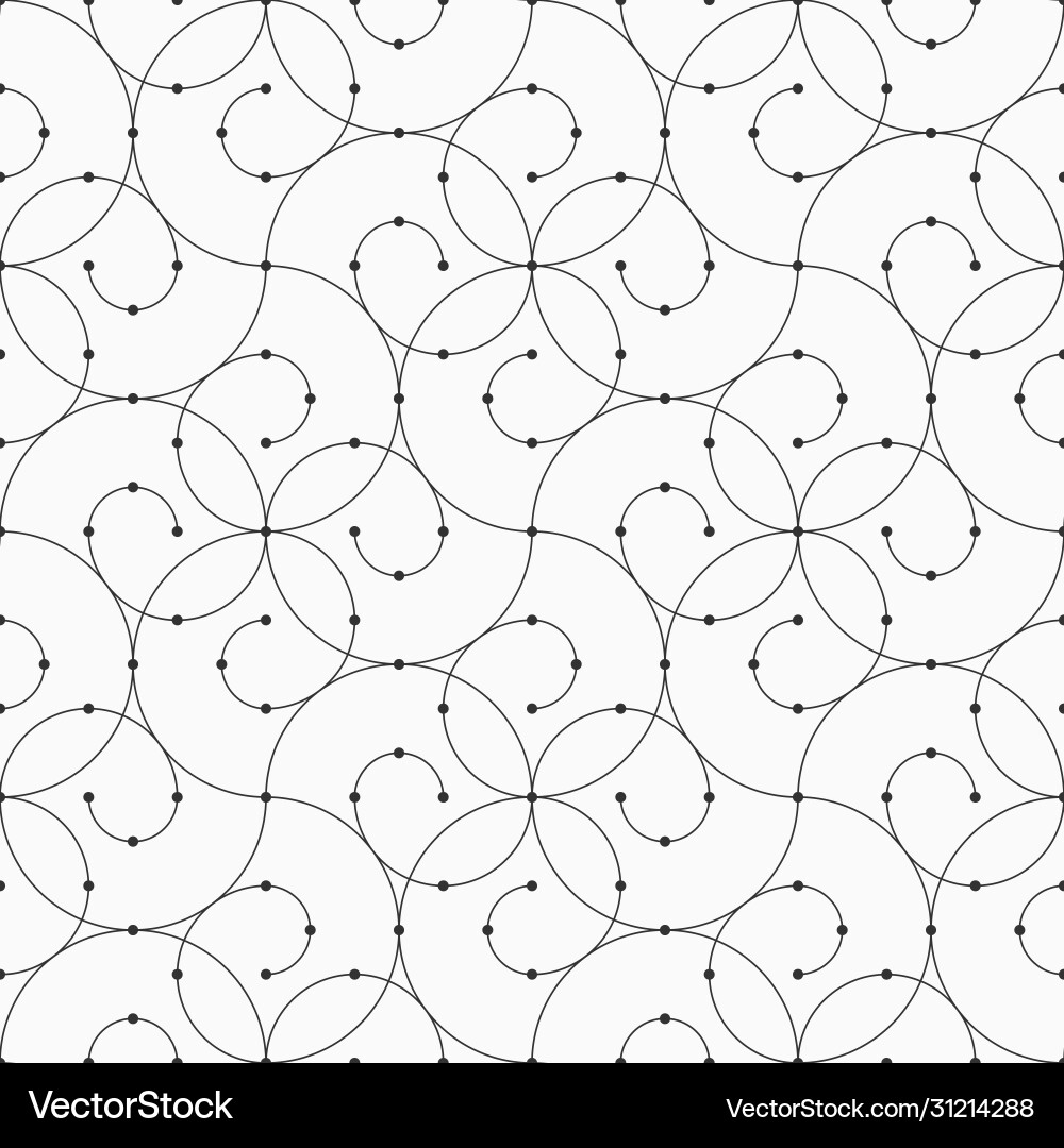 Abstract seamless pattern connecting rounded Abstract seamless pattern connecting rounded vector image