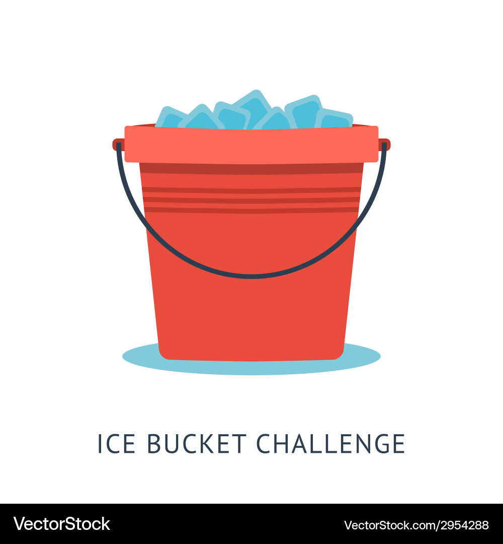 Als ice bucket challenge Royalty Free Vector Image