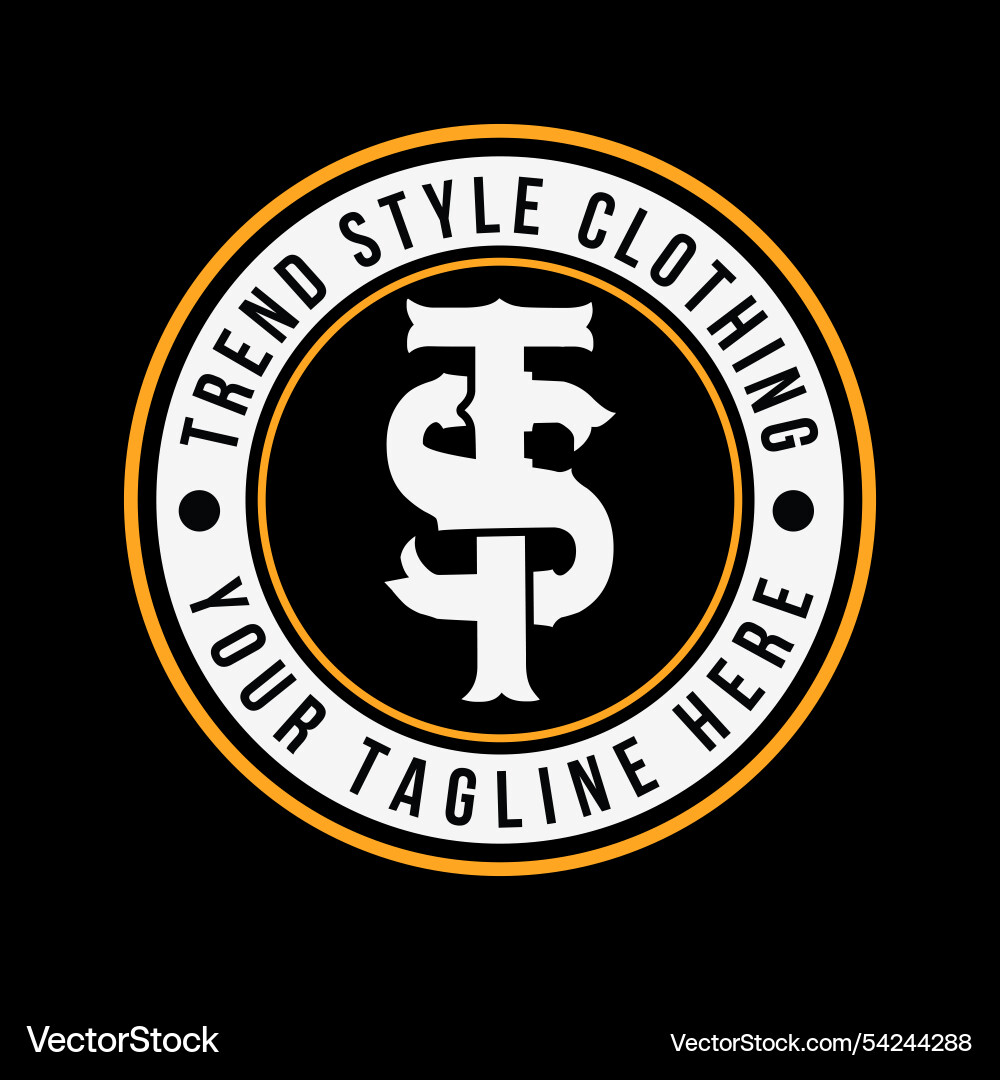 Bold logo for modern fashion Bold logo for modern fashion vector image