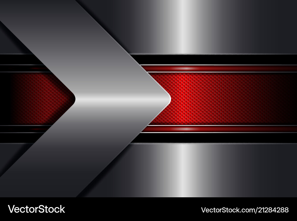 Geometric texture background with a red frame vector image