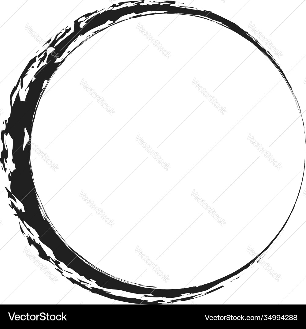 Grungy circle blob blotch Grungy circle blob blotch vector image