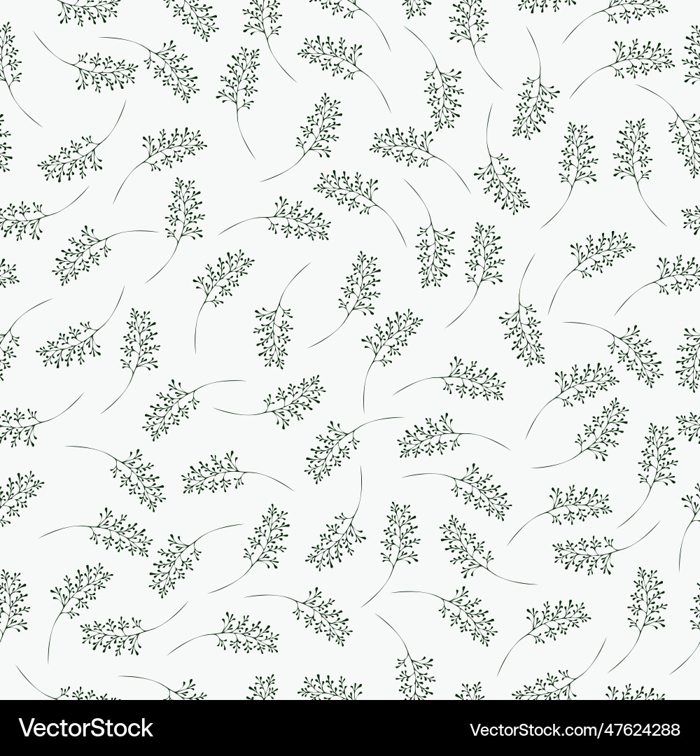 Seamless pattern with hand-drawn tree Seamless pattern with hand-drawn tree vector image