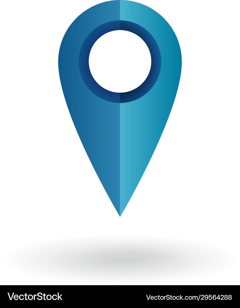 Single gradient icon - map pointer Single gradient icon - map pointer vector image