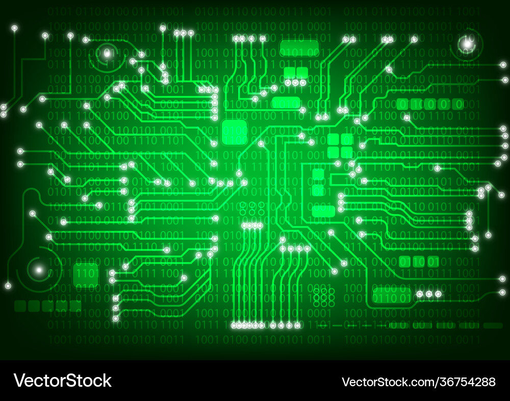 Technology line circuit mainboard computer Technology line circuit mainboard computer vector image