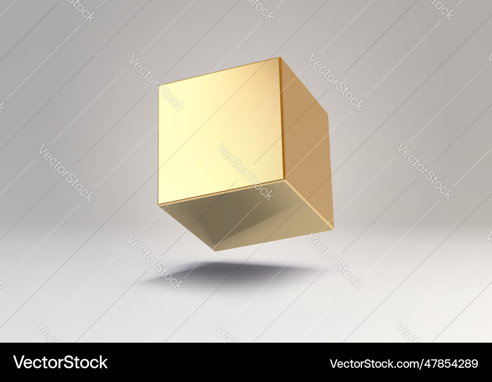 3d element or simple isolated golden shape 3d element or simple isolated golden shape vector image