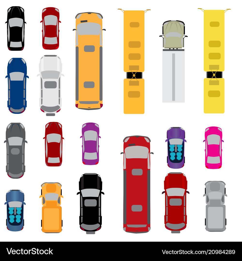 A set of cars sidan coupe convertible station A set of cars sidan coupe convertible station vector image