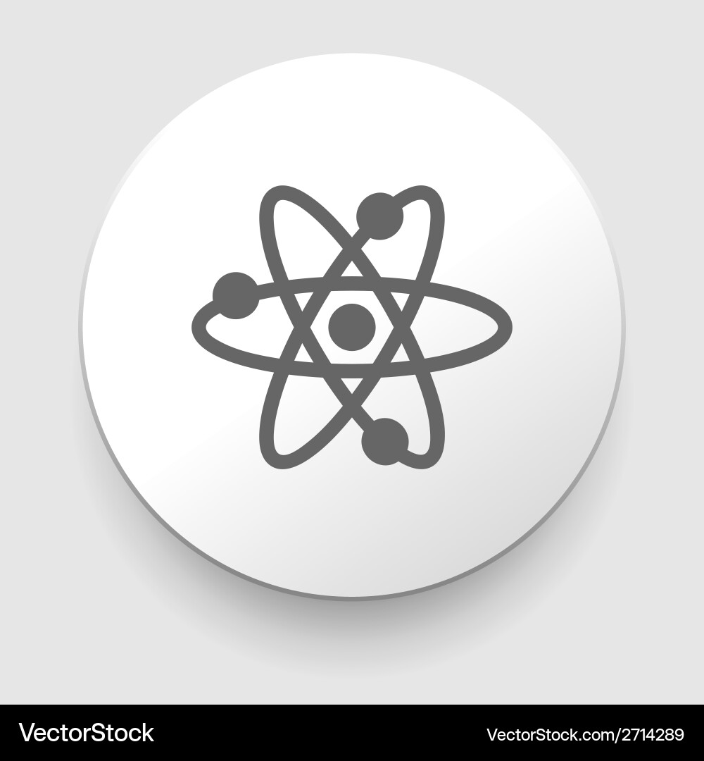 Abstract Atom Physics Science Model Vector Image