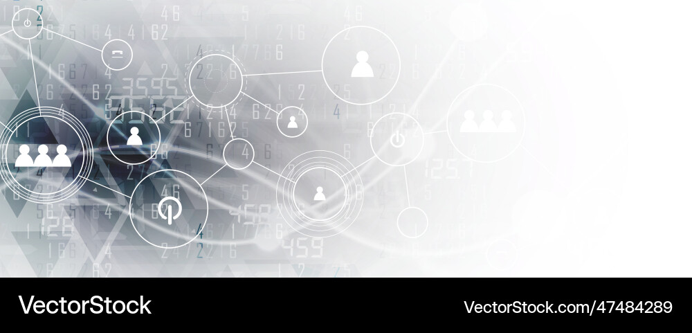 Artificial intelligence technology web background Artificial intelligence technology web background vector image