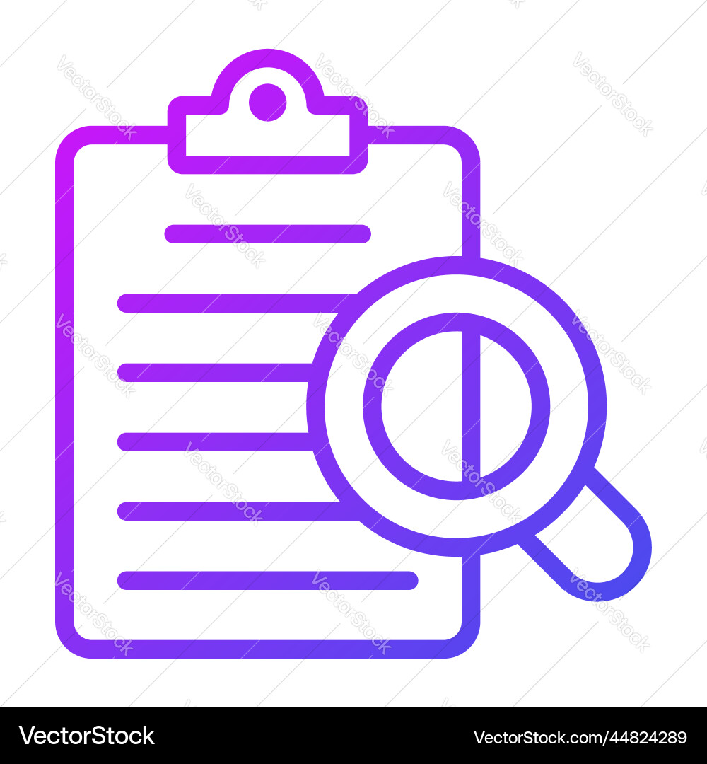 Audit file icon user interface as a simple sign vector image
