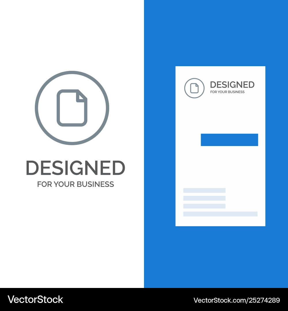 Document file basic ui grey logo design Document file basic ui grey logo design vector image