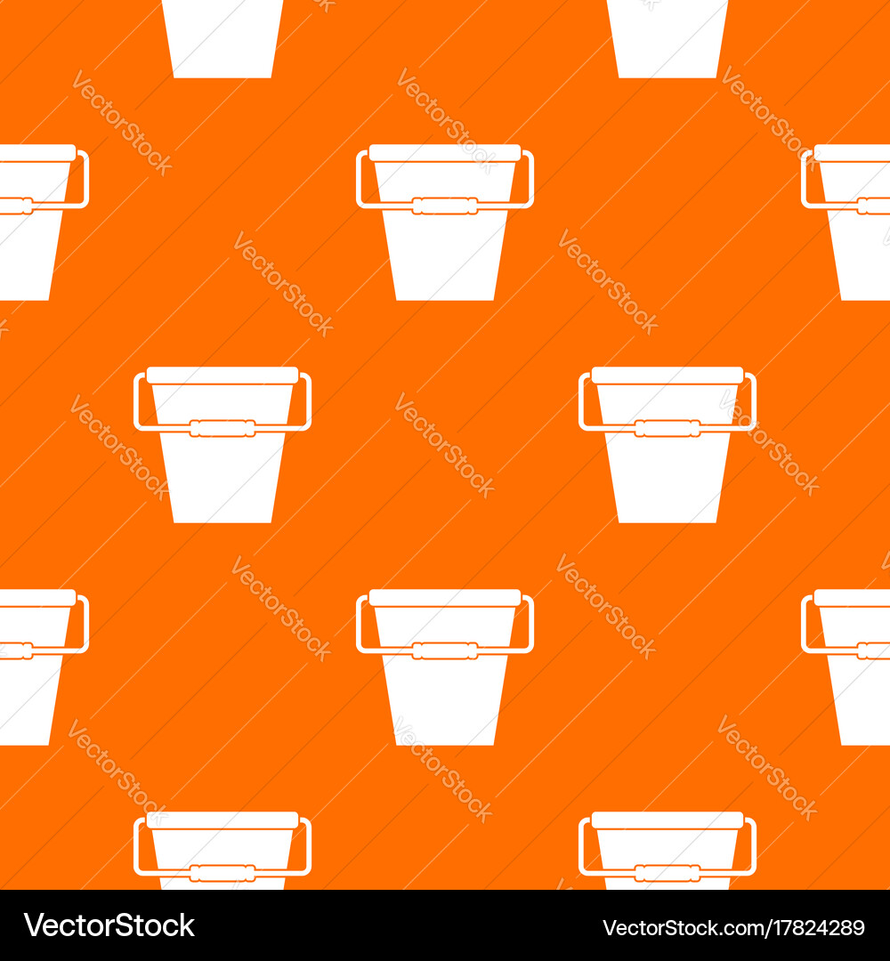 Empty bucket pattern seamless Vector Image