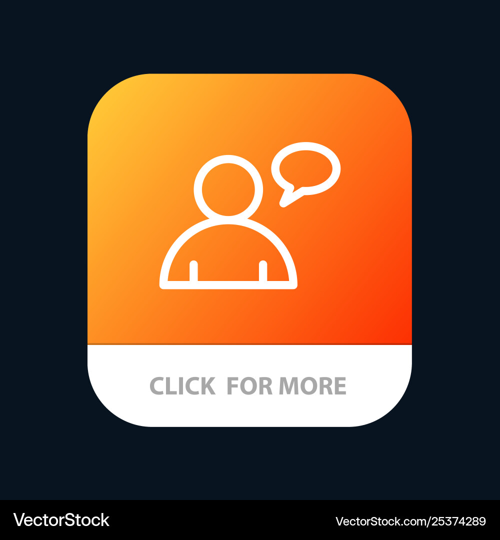 Grundlegende Chat Benutzer mobile App-Taste android Grundlegende Chat Benutzer mobile App-Taste android vektorbild