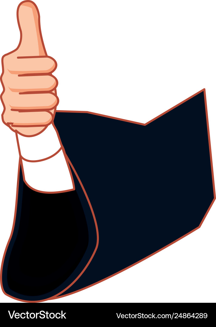 Hand human avatar character Vector Image