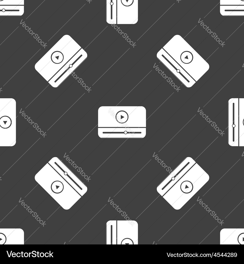 Playing mediafile pattern vector image