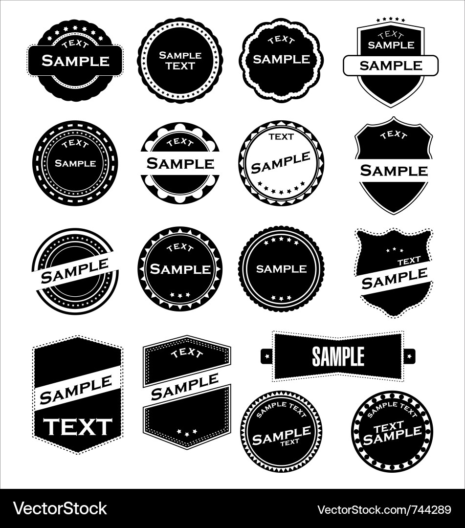 Retro Labels & Stamps vector image