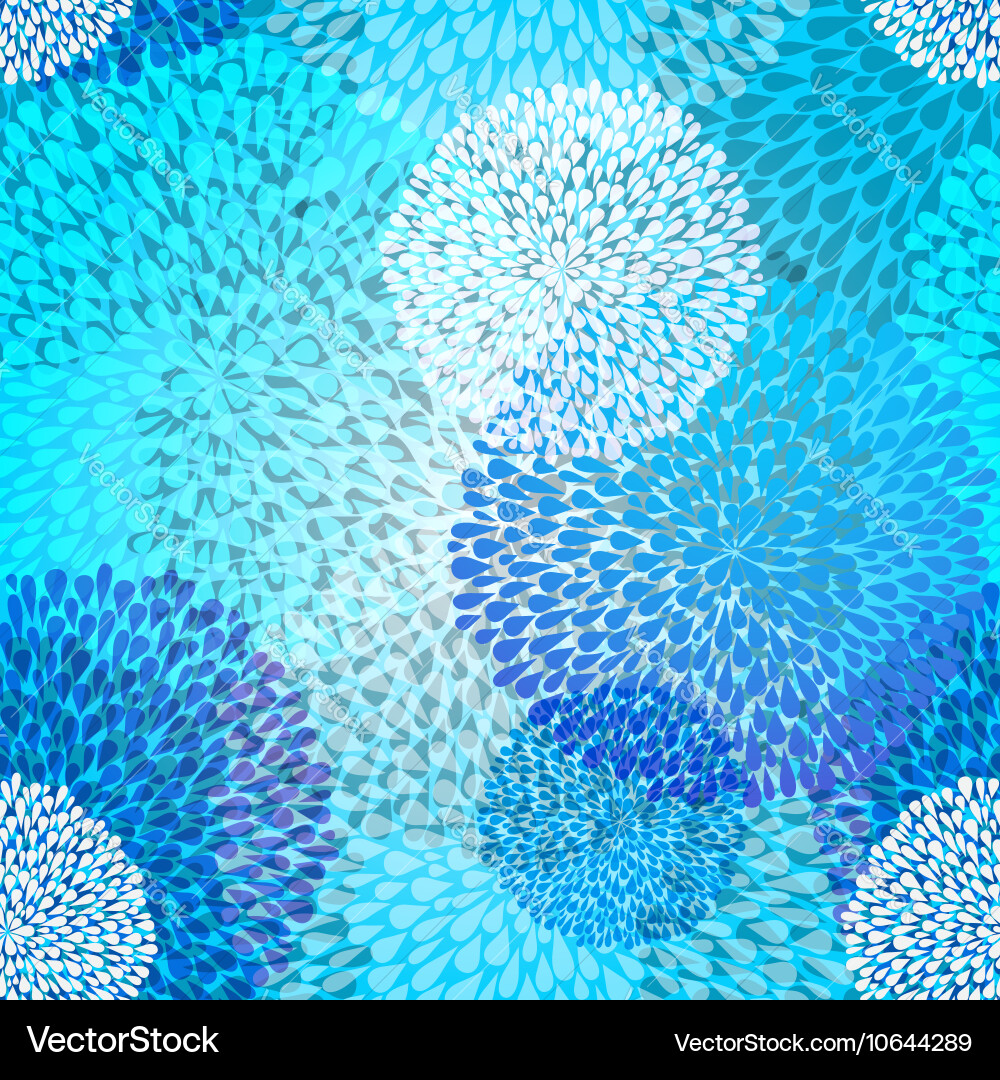 Seamless pattern with translucent balls vector image