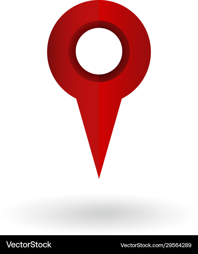 Single gradient icon - map pointer Single gradient icon - map pointer vector image