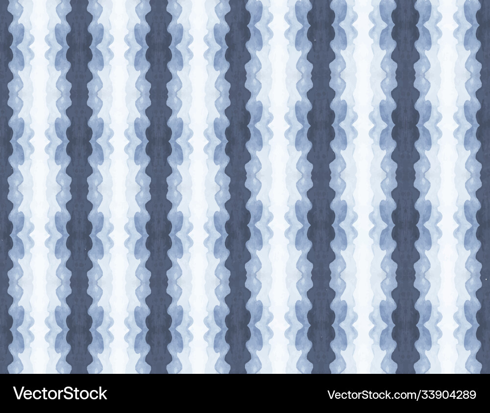 Watercolor Seamless Pattern - Marine Vector Image