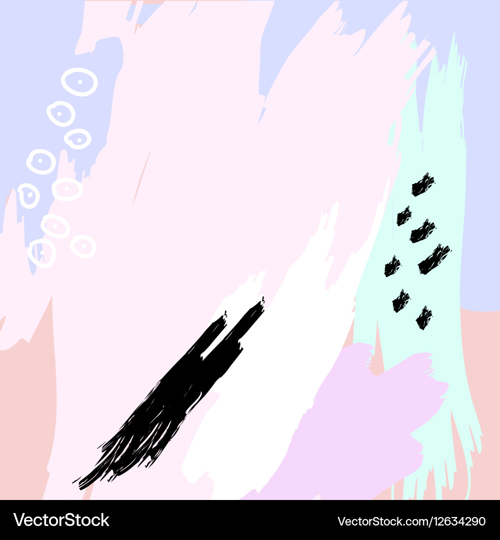 Abstract Colorful Blot Patterns vector image