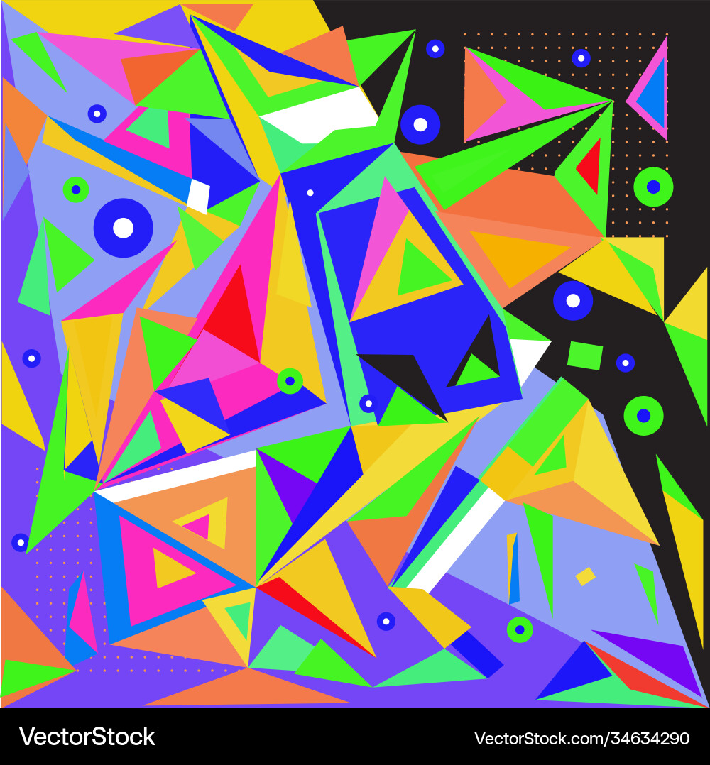 Abstract modern triangles background pattern vector image