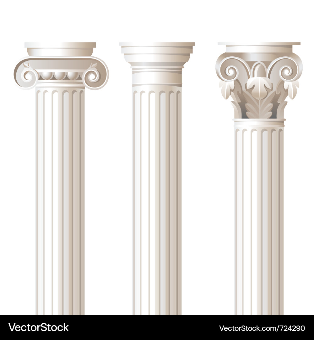 Classical Column Collection Vector Image