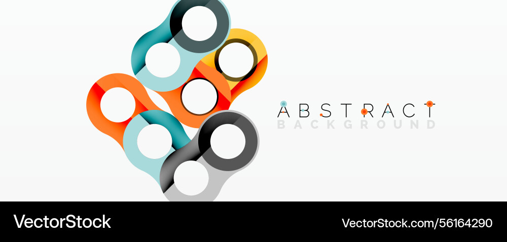 Colorful circles overlap creating abstract design Colorful circles overlap creating abstract design vector image