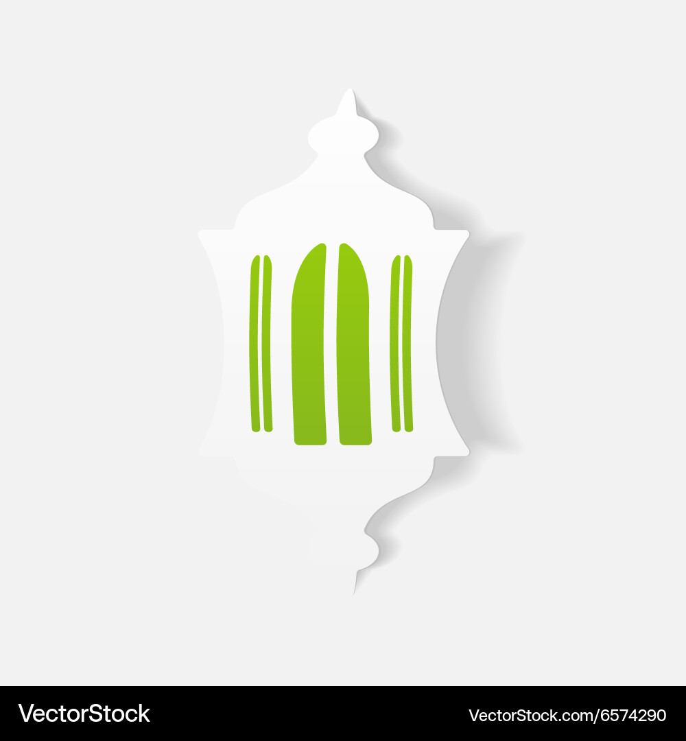 Realistic design element lantern Vector Image