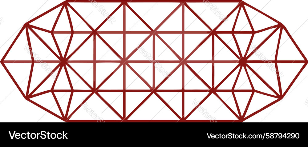 Red geometric grid pattern modern abstract Vector Image