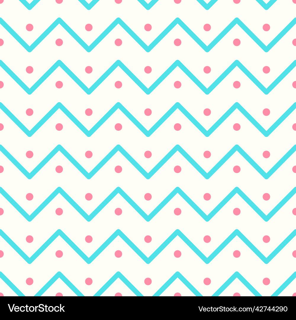 Seamless colorful zigzag pattern - delicate vector image