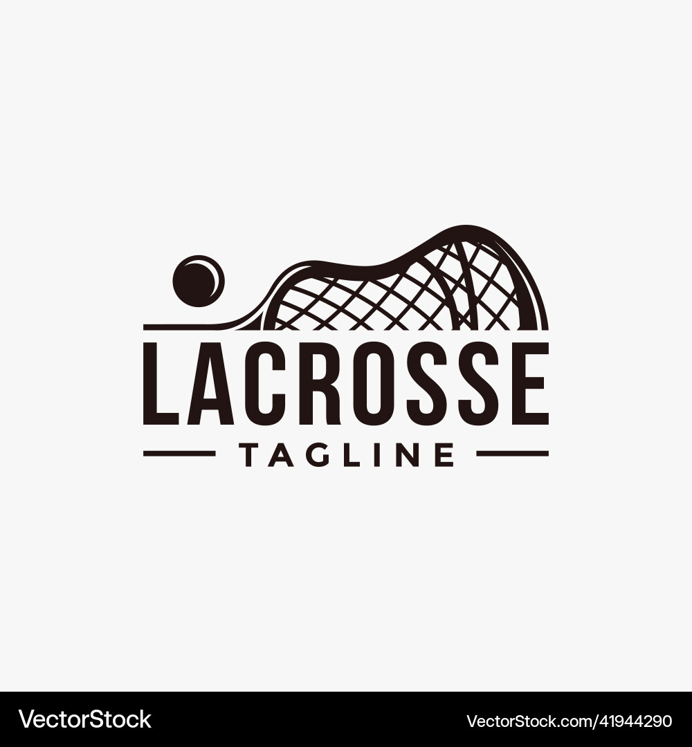 Vintage Lacrosse Seal Badge Vector Image