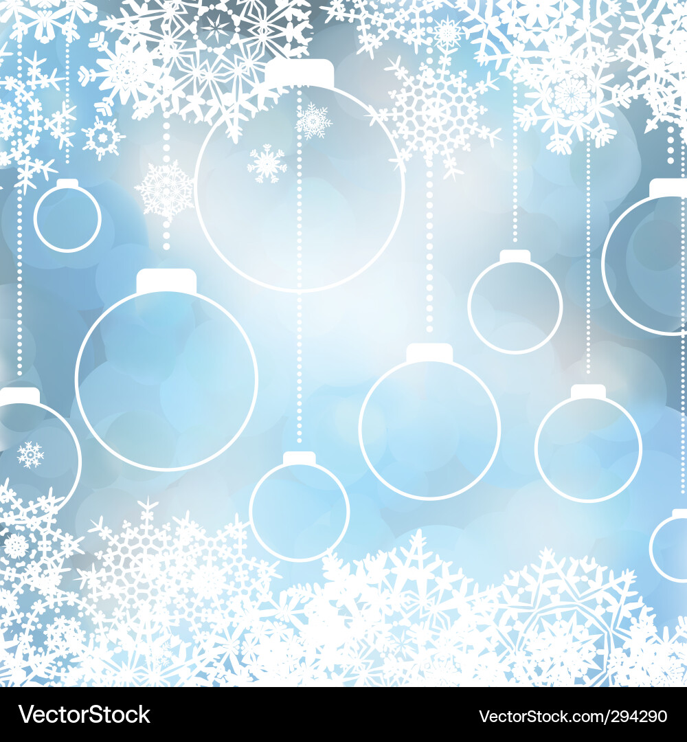 Winter Weihnachten Schneeflocke Hintergrund Vektorbild