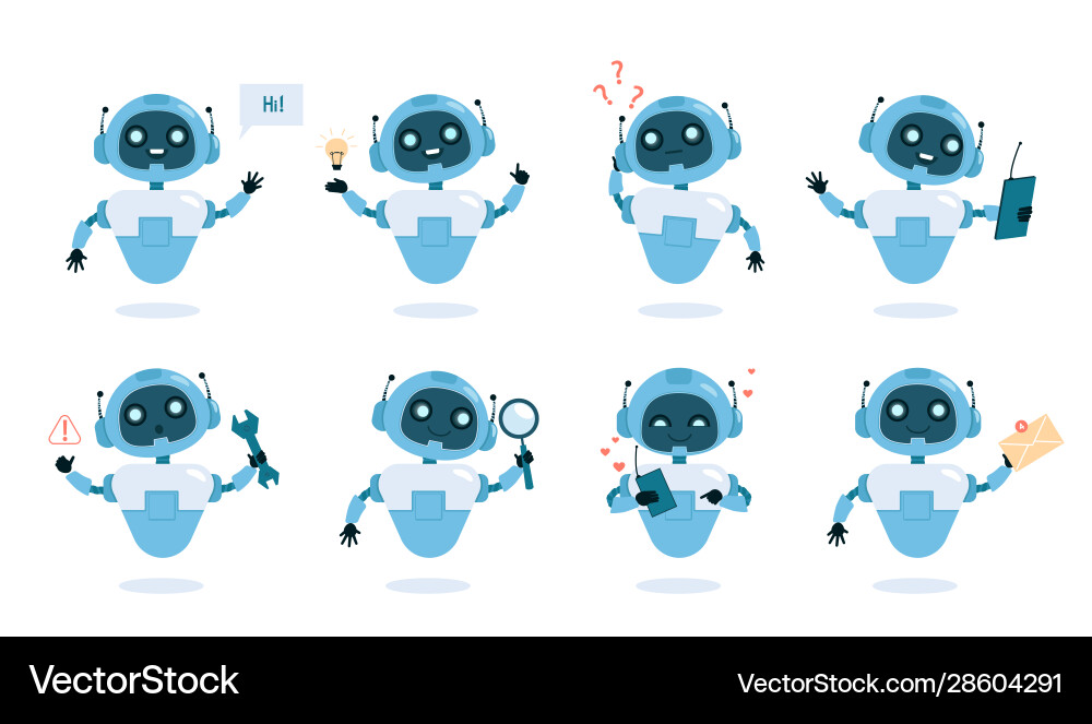 Chatbot functions and abilities flat Chatbot functions and abilities flat vector image