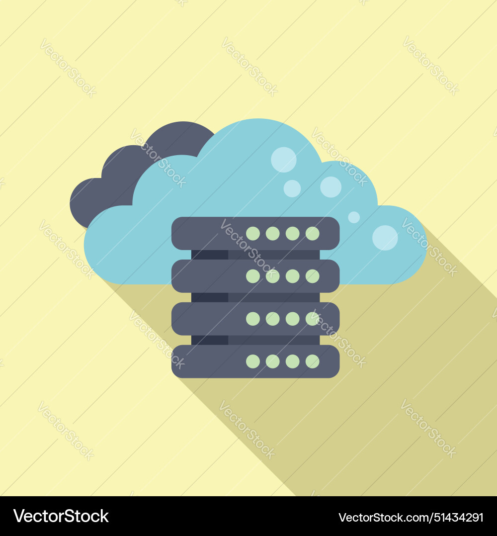 Cloud computing icon with server rack Cloud computing icon with server rack vector image