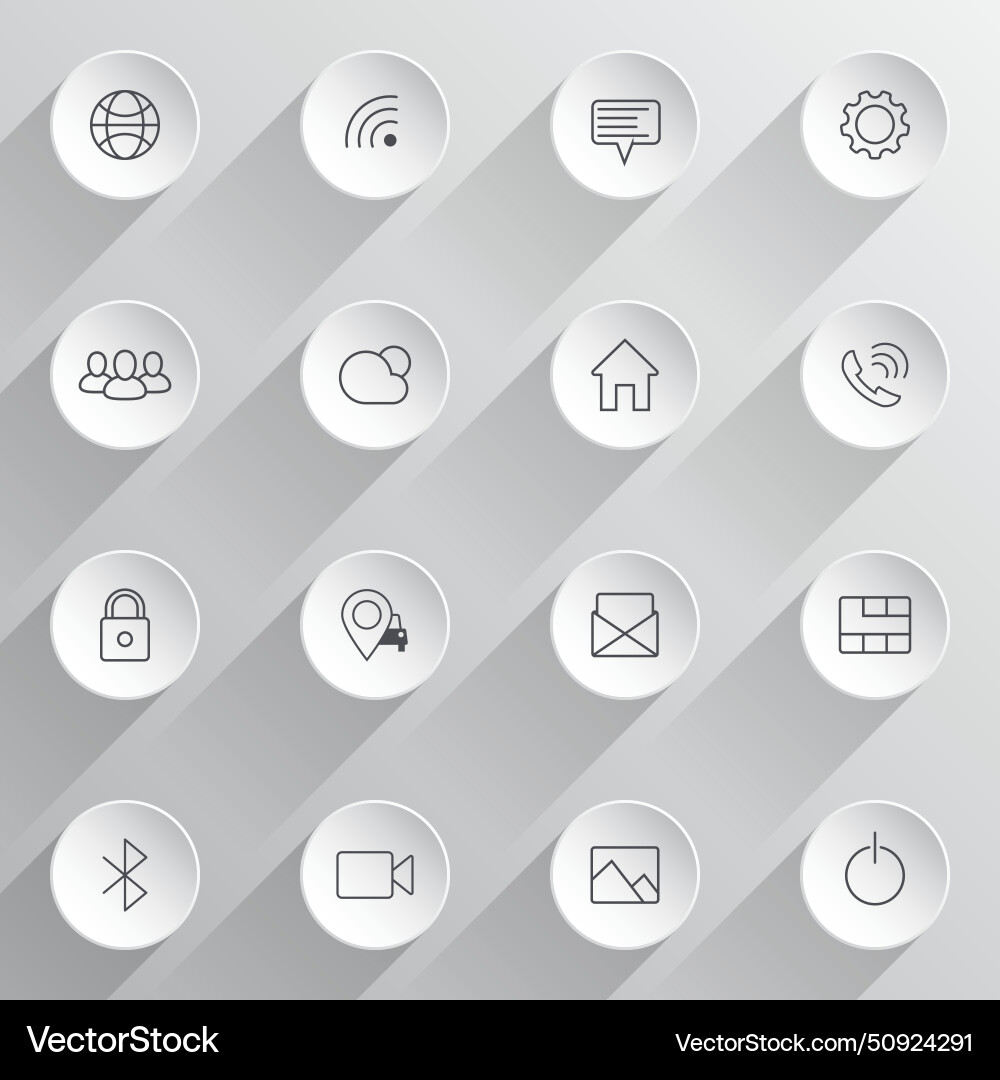 Device control buttons Device control buttons vector image