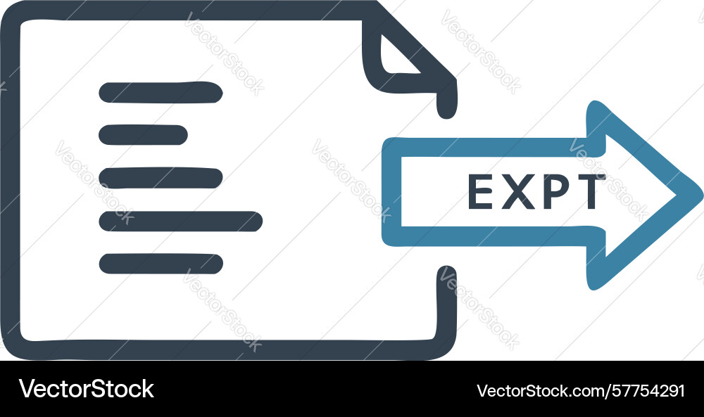 Experiment results document data export report vector image