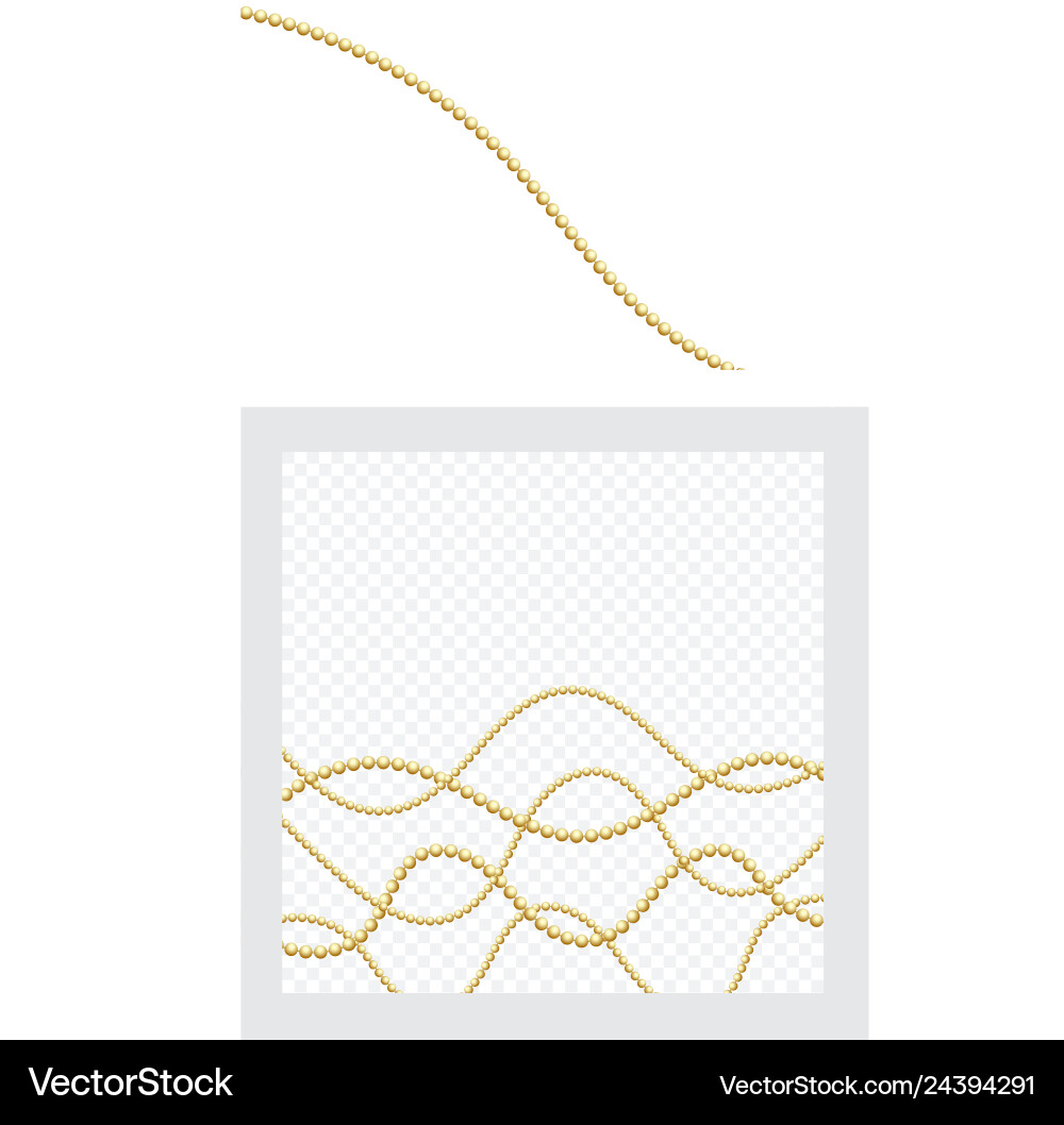 Golden oder Bronze Farbe runde Kette realistisch Vektorbild