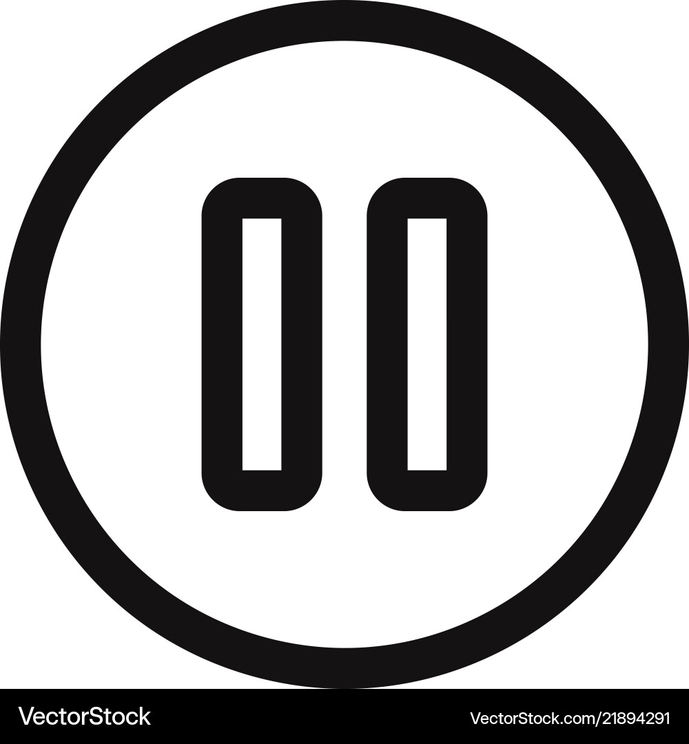 Pause icon Pause icon vector image