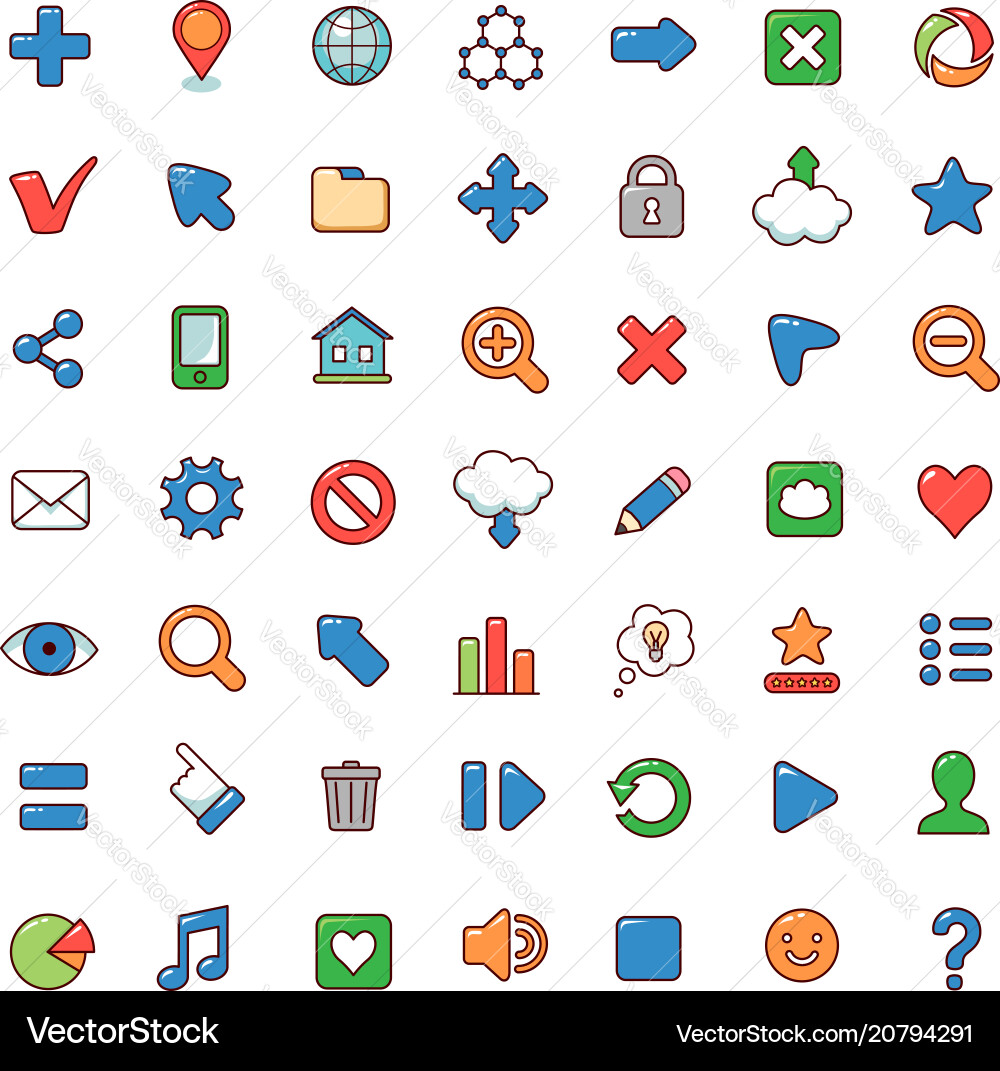 Web Icon Set - Modern Collection vector image