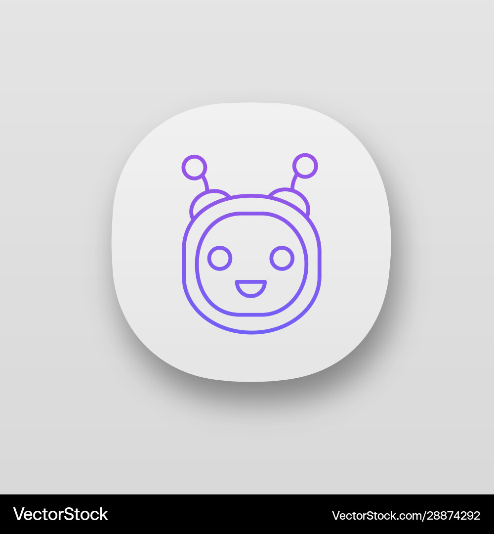 Chatbot app icon Chatbot app icon vector image