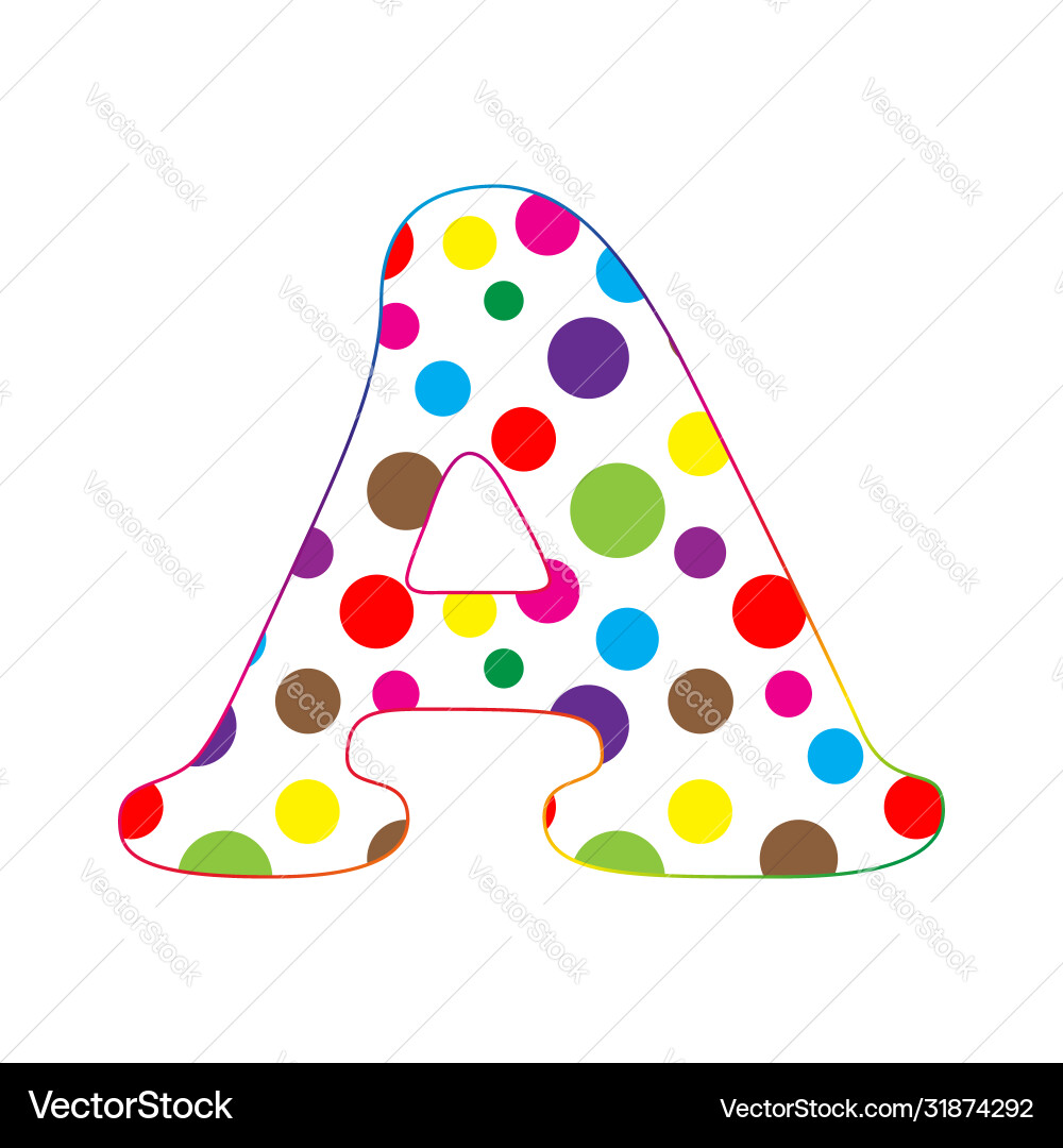 Colorful Alphabet Letter Cartoon – Royalty-Free Vector | VectorStock, image size:1000x1080