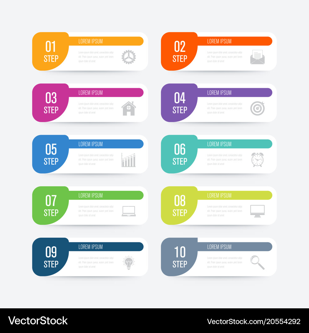 Data & Options Icons Vector Image
