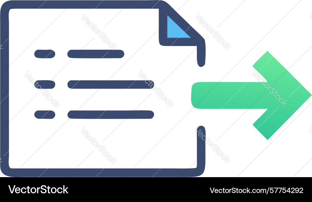 Document export icon file sharing sending design vector image