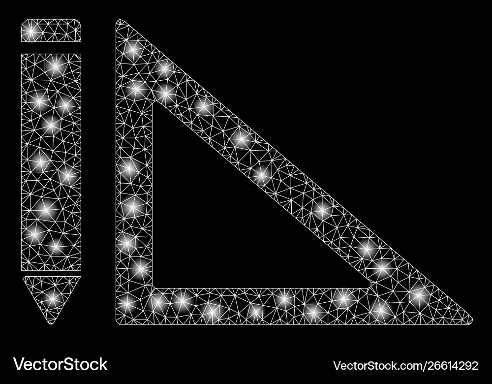 Flare mesh network project design with spots Flare mesh network project design with spots vector image