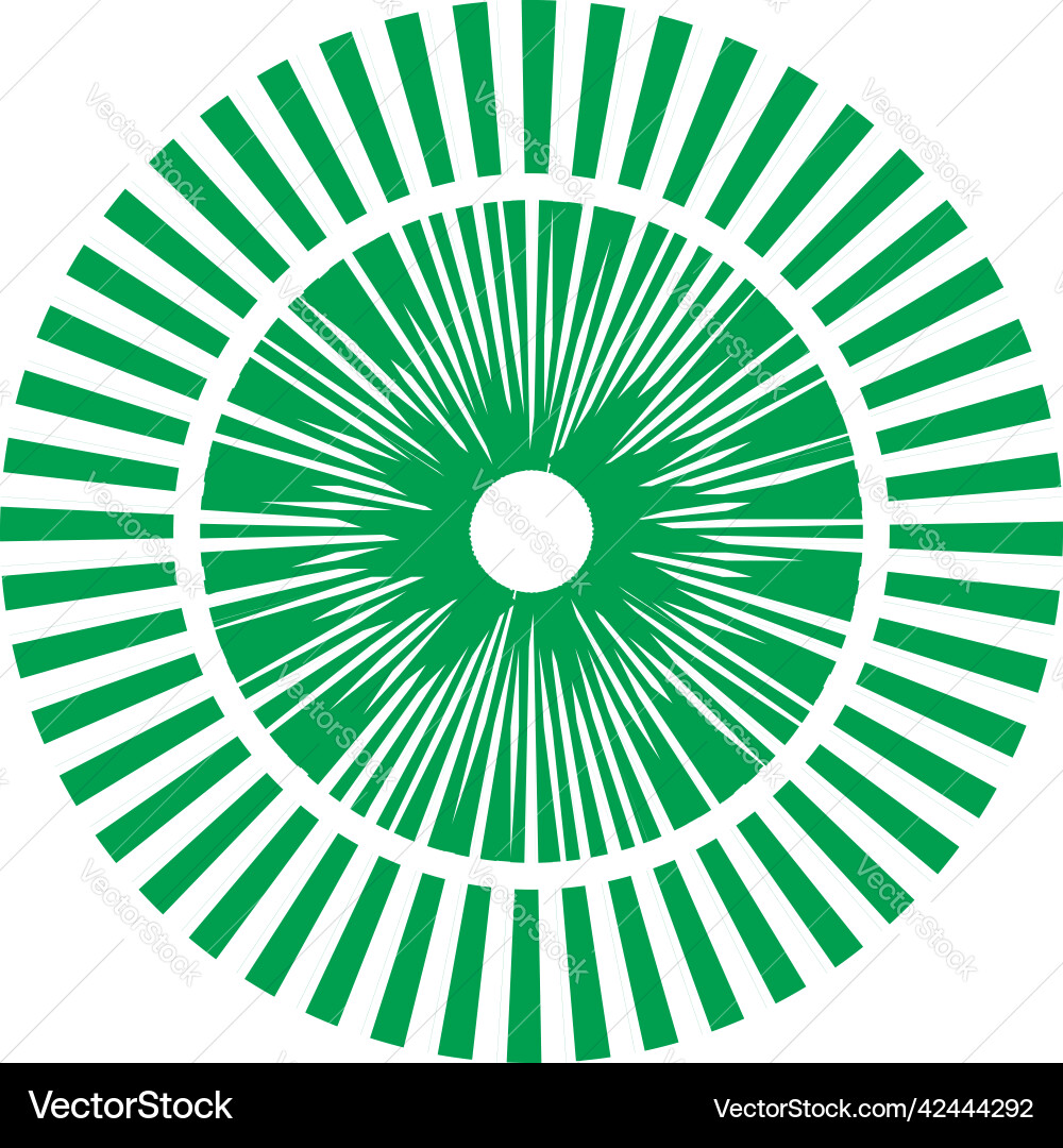 Geometric circle element with dashed lines Vector Image
