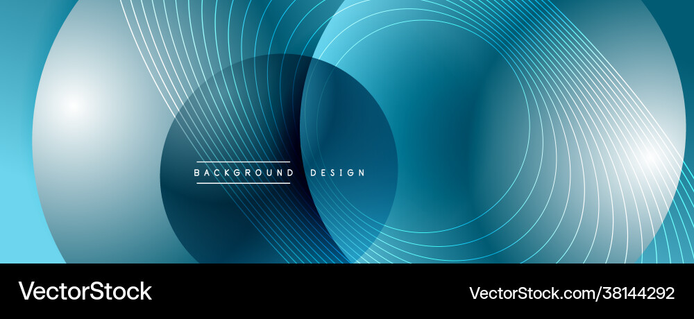 Gradient circles with shadows techno Gradient circles with shadows techno vector image