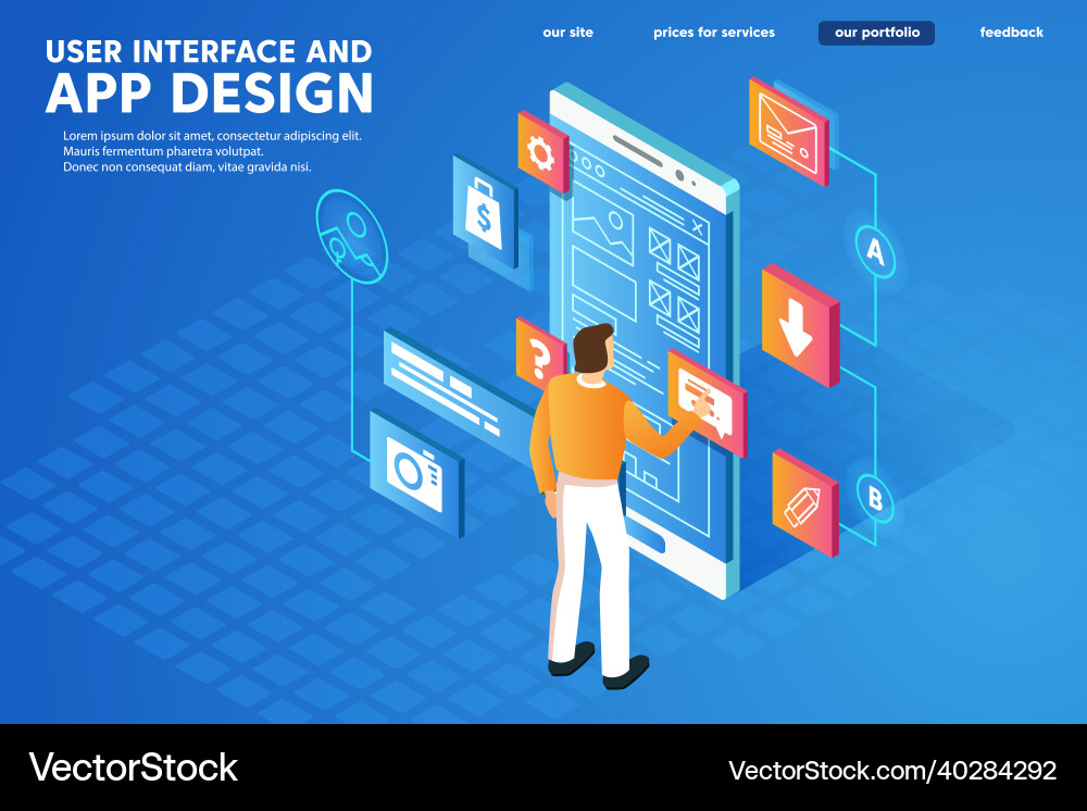 Programmer and engineering development Programmer and engineering development vector image