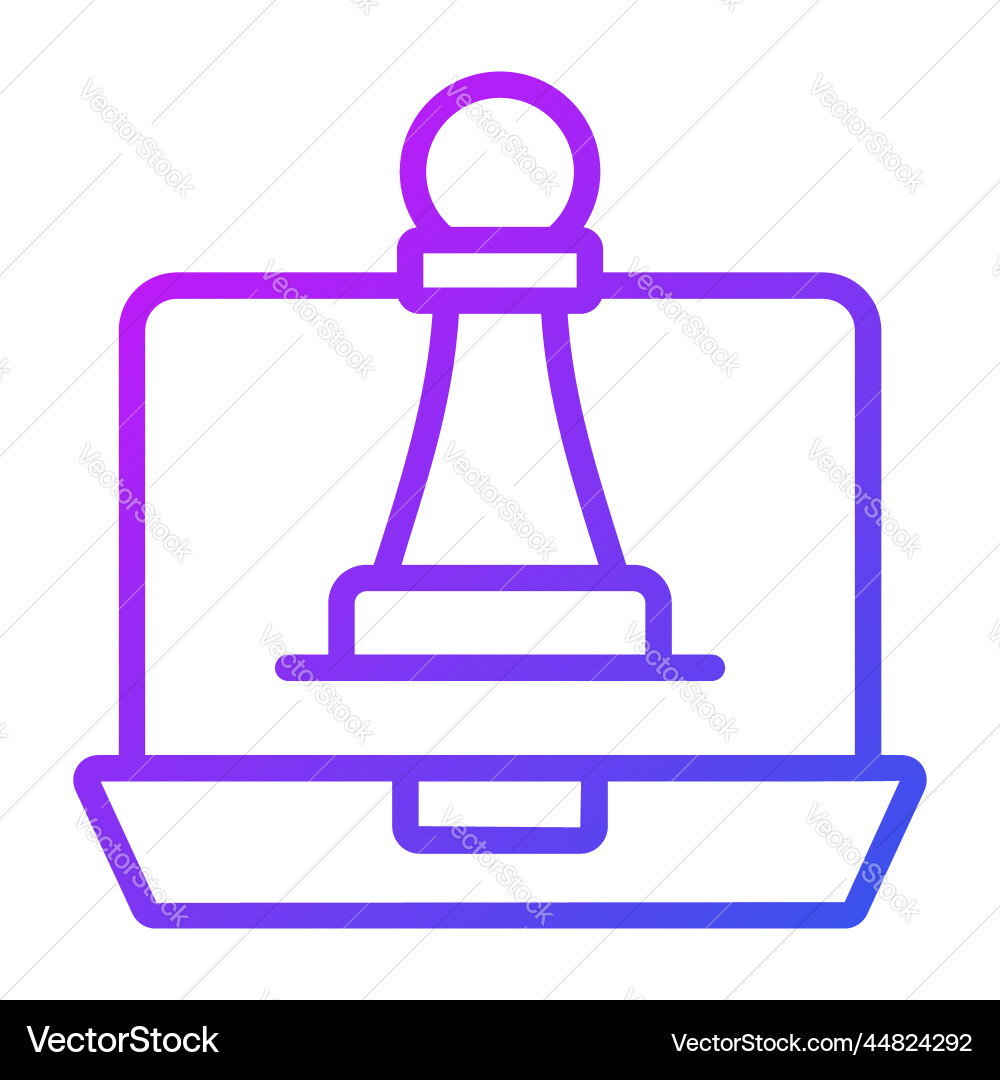 Strategy icon user interface as a simple sign vector image