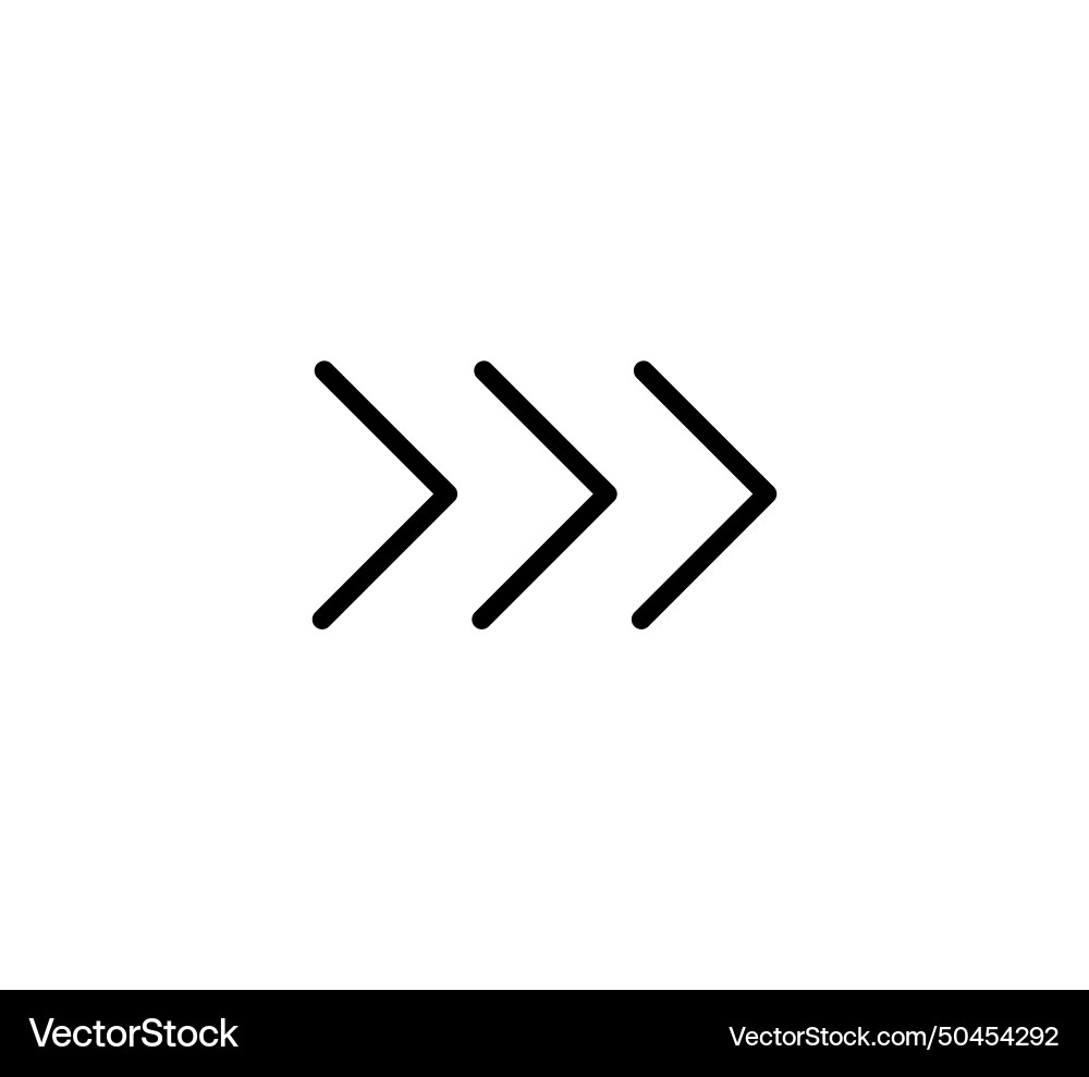 Swipe icon arrow button symbol triangle Swipe icon arrow button symbol triangle vector image